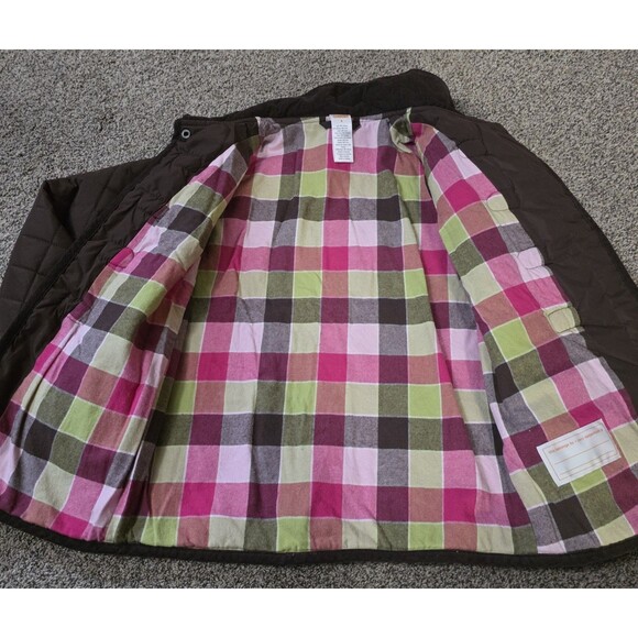 Gymboree Girls  Size 8 Quilted Jacket Brown Toggle Buttons Equestrian Classic - Picture 2 of 6